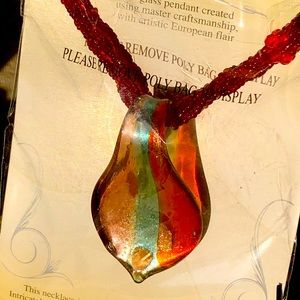 Art glass pendant From the artisan collection